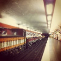 Photo taken at Métro Place Monge [7] by M. V. on 4/7/2012