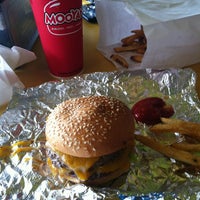 Photo taken at MOOYAH Burgers, Fries &amp;amp; Shakes by Montana D. on 4/9/2012