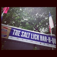 Photo taken at The Salt Lick Bar-B-Que Booth by Jeff M. on 6/9/2012