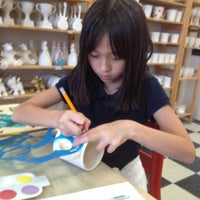 Photo taken at Glazed Over Ceramics Studio by Floresita R. on 4/13/2012