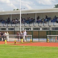 Photo taken at Donkey Dome Enfield Town FC by Neil A. on 7/28/2012