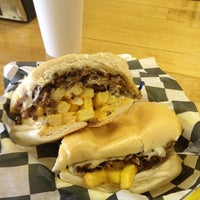 Photo taken at No Forks Cheesesteaks and More by Anthony S. on 7/6/2012