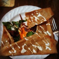 Photo taken at Aubrey&#39;s Traditional Creperie by m b. on 11/12/2011