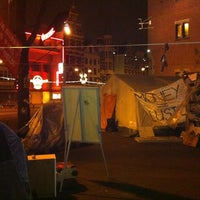 Photo taken at Occupy Amsterdam by Alexander on 11/27/2011
