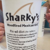Photo taken at Sharky&amp;#39;s Woodfired Mexican Grill by Viki N. on 6/17/2012
