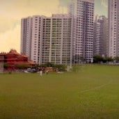 Photo taken at Fernvale Cricket Ground by Sultan S. on 7/22/2012