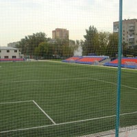 Photo taken at Стадион «Планета» by Pavel K. on 1/28/2012