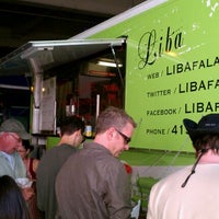 Photo taken at Liba Falafel Truck by Dipesh G. on 9/21/2011