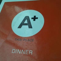 Photo taken at A+ Thai Place by Lindsey A. on 11/1/2011