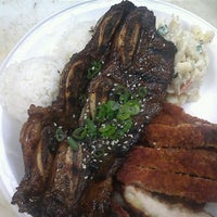 Photo taken at Da Kine&amp;#39;s Plate Lunch PL Hawaiian by Ashley J. on 1/24/2012