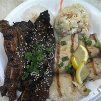 Photo taken at Da Kine&#39;s Plate Lunch PL Hawaiian by Ashley J. on 1/24/2012