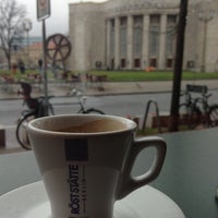 Photo taken at Cafe Luxemburg by Jose Luis P. on 4/13/2012