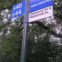 Photo taken at MTA Bus - Richmond Ter &amp;amp; Westervelt Av (S40/S44) by Ibraheem Abe O. on 9/25/2011