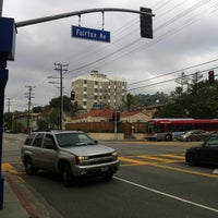Photo taken at Fountain Avenue &amp;amp; Fairfax Avenue by Kimberly S. on 5/4/2012