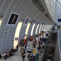Photo taken at Avignon TGV Railway Station by Brice L. on 7/23/2012