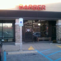 Photo taken at Nora Plaza Barbershop by Michael H. on 1/10/2012