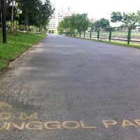 Photo taken at Punggol Park Cycling Track by Kiatkuan N. on 1/29/2012