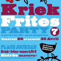 Das Foto wurde bei Kriek Frites Party von Arnaud V. am 4/14/2011 aufgenommen