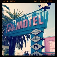 Photo taken at The Pink motel by Patrick N. on 2/25/2012