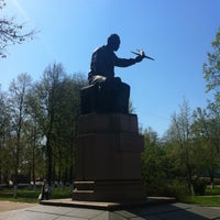 Photo taken at Памятник Поликарпову by Sna R. on 4/28/2012