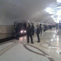 Photo taken at Azadlıq Prospekti Metrostansiyası by Anar A. on 1/30/2012
