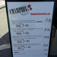 Photo taken at Champion Cheesesteaks Food Truck by Dwayne K. on 4/9/2012