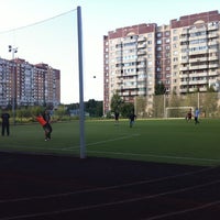 Photo taken at Футбольное Поле by Nikita K. on 8/30/2012