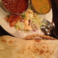 Photo taken at Indian Cafe Devi by takasyi on 3/16/2012