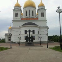 Photo taken at Памятник святым равноапостольным братьям Кириллу и Мефодию by Nikolay N. on 5/24/2012