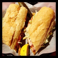 Photo taken at Freret Street Poboys &amp; Donuts by Julie H. on 4/1/2012