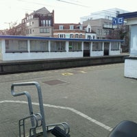 Photo taken at Station Ukkel-Kalevoet / Gare d&amp;#39;Uccle-Calevoet by Mylene m. on 3/19/2012