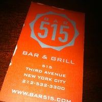 Photo taken at Bar 515 by Aikeem on 6/17/2012