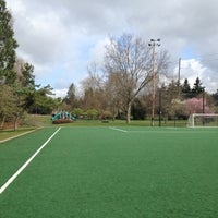 Photo taken at Twin Ponds Soccer Field by Christopher P. on 4/5/2012