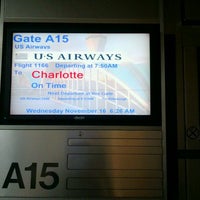 Photo taken at Gate A15 by Autumn Z. on 11/16/2011