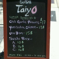 Photo taken at Sushi Taiyo by David R. on 7/17/2012