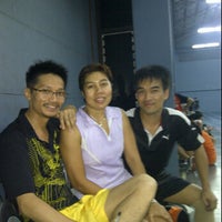 Photo taken at Suan San Sab Badminton Court by Skk B. on 1/5/2012