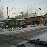 Photo taken at Железнодорожный переезд by Dinah C. on 1/22/2012