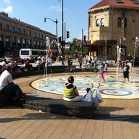 Photo taken at Columbia Heights Fountain by Chris S. on 9/10/2011