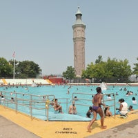 Photo taken at Highbridge Park Pool by NYC Parks on 7/19/2012