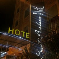 Photo taken at Hotel Santa Barbara Real by Camilo G. on 2/4/2012
