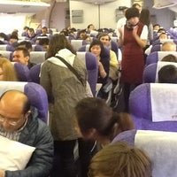 Photo taken at Рейс CA 910 Москва (SVO) — Пекин (PEK) by Nickolay S. on 4/14/2012