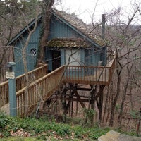 Photo taken at Treehouse Cottages by Ryan on 2/20/2012