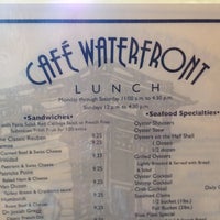 Photo taken at Cafe Waterfront by Maria F. on 8/9/2012