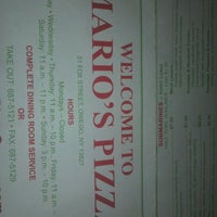Photo taken at Mario&amp;#39;s Pizza by Raymond K. on 11/27/2011