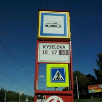 Photo taken at Kyselova (tram) by Factor6 on 9/14/2011
