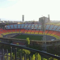 Photo taken at Hrazdan Stadium | Հրազդան մարզադաշտ by Vlad K. on 4/21/2012