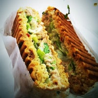 Photo taken at Crusty J Panini @ Lau Pa Sat by Edna C. on 7/17/2012