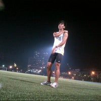 Photo taken at Main field @ Ngee Ann Poly by Tiffany Ann Jac C. on 9/27/2011