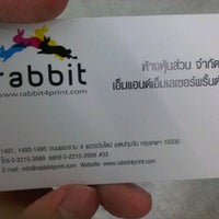 Photo taken at Rabbit4print by Awiruth V. on 9/23/2011