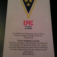 12/6/2011에 Justin S.님이 EPIC Pizza &amp;amp; Subs에서 찍은 사진